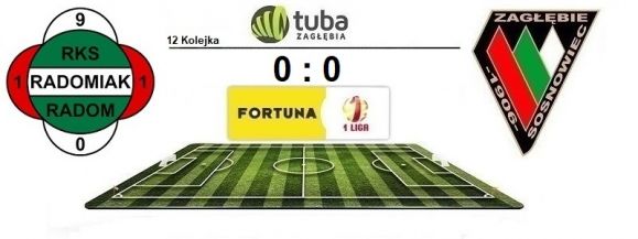 Punkt Zagłębia w Radomiu⚽RKS Radomiak Radom 0 : 0 Zagłębie Sosnowiec⚽