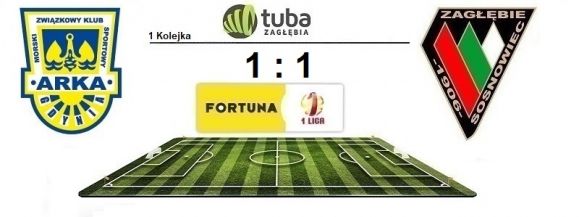 Remis z Arką na otwarcie sezonu⚽Arka Gdynia &ndash; Zagłębie Sosnowiec 1:1 (0:0)⚽