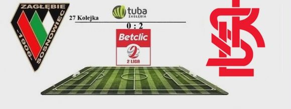 ⚽Porażka Zagłębia z ŁKS i coraz bliżej spadek do III Ligi⚽27. kolejka Betclic 2. Ligi⚽Zagłębie Sosnowiec &ndash; ŁKS II Ł&oacute;dź 0:2 (0:0)⚽