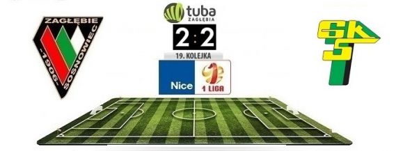 Zagłębie Sosnowiec - G&oacute;rnik Łęczna 2:2. Remis na koniec roku