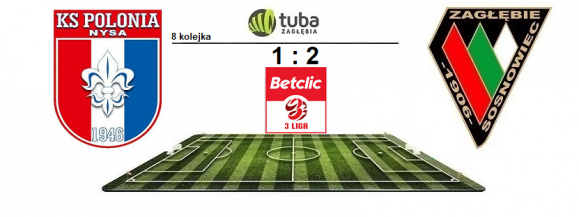 ⚽Wygrana Zagłębia z Polonią Nysa⚽8. kolejki Betclic 3. Ligi⚽Polonia Nysa - Zagłębie Sosnowiec 1:2 (0:1)⚽