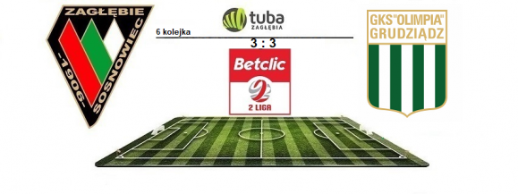 ⚽Remis Zagłębia z Olimpią Grudziądz⚽Zagłębie Sosnowiec &ndash; Olimpia Grudziądz 3:3 (1:2)⚽